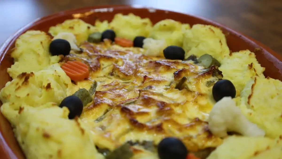 Bacalhau com Puré de Batata