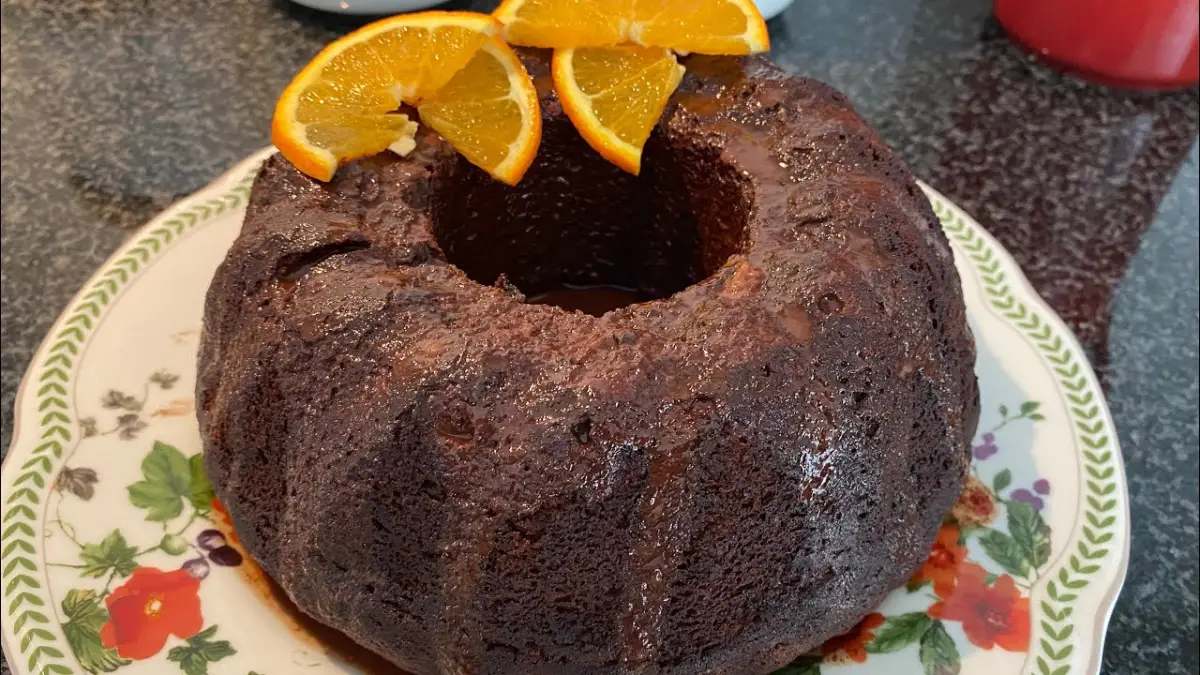 Bolo de Chocolate e Laranja