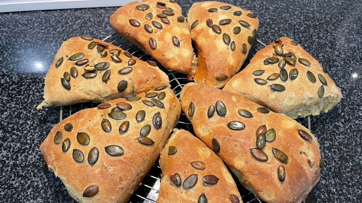 pão de sementes de abóbora