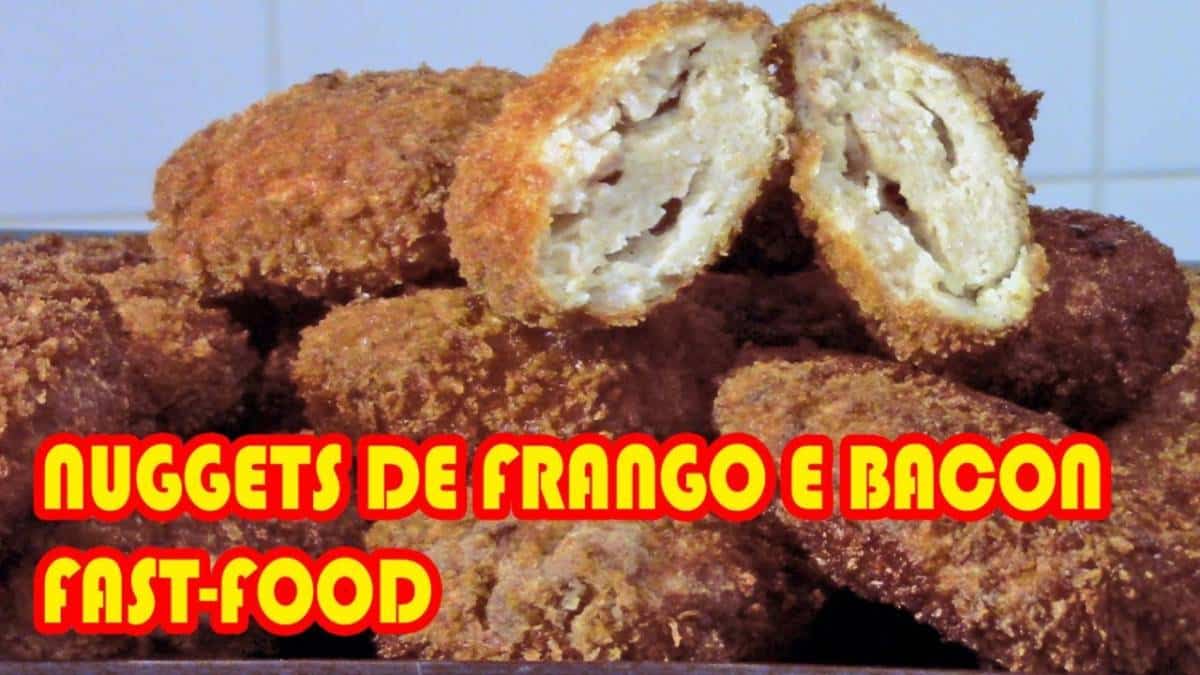 Nuggets de frango com bacon