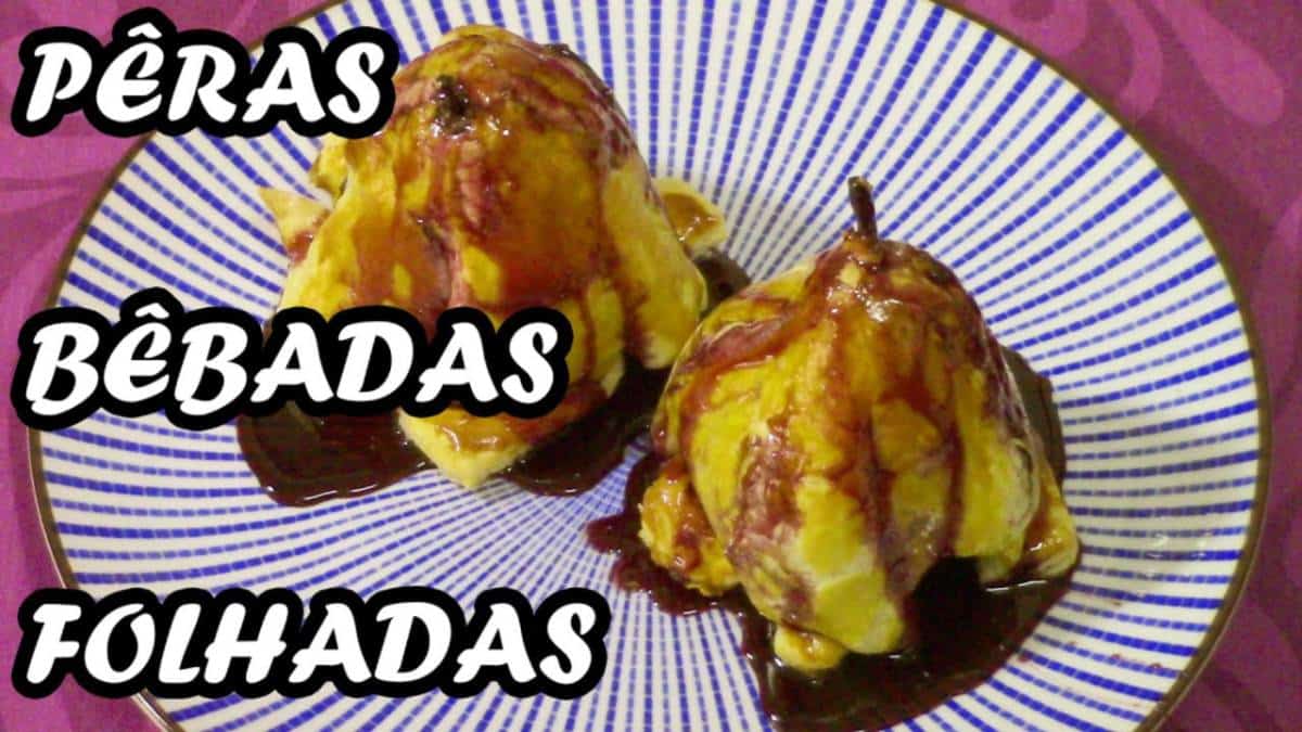 Pêras Bêbadas Folhadas