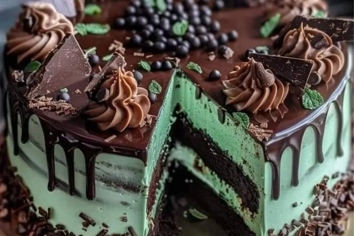 Bolo de Chocolate e Menta