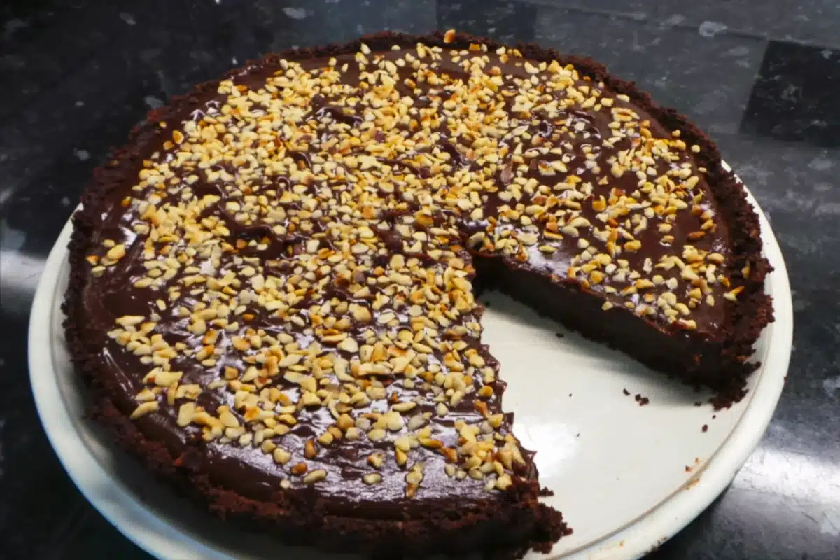 Tarte fudge de chocolate