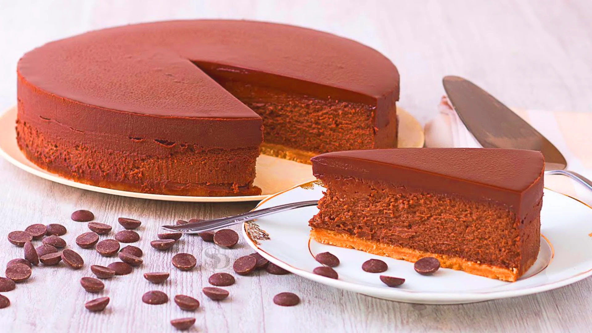 Cheesecake de chocolate