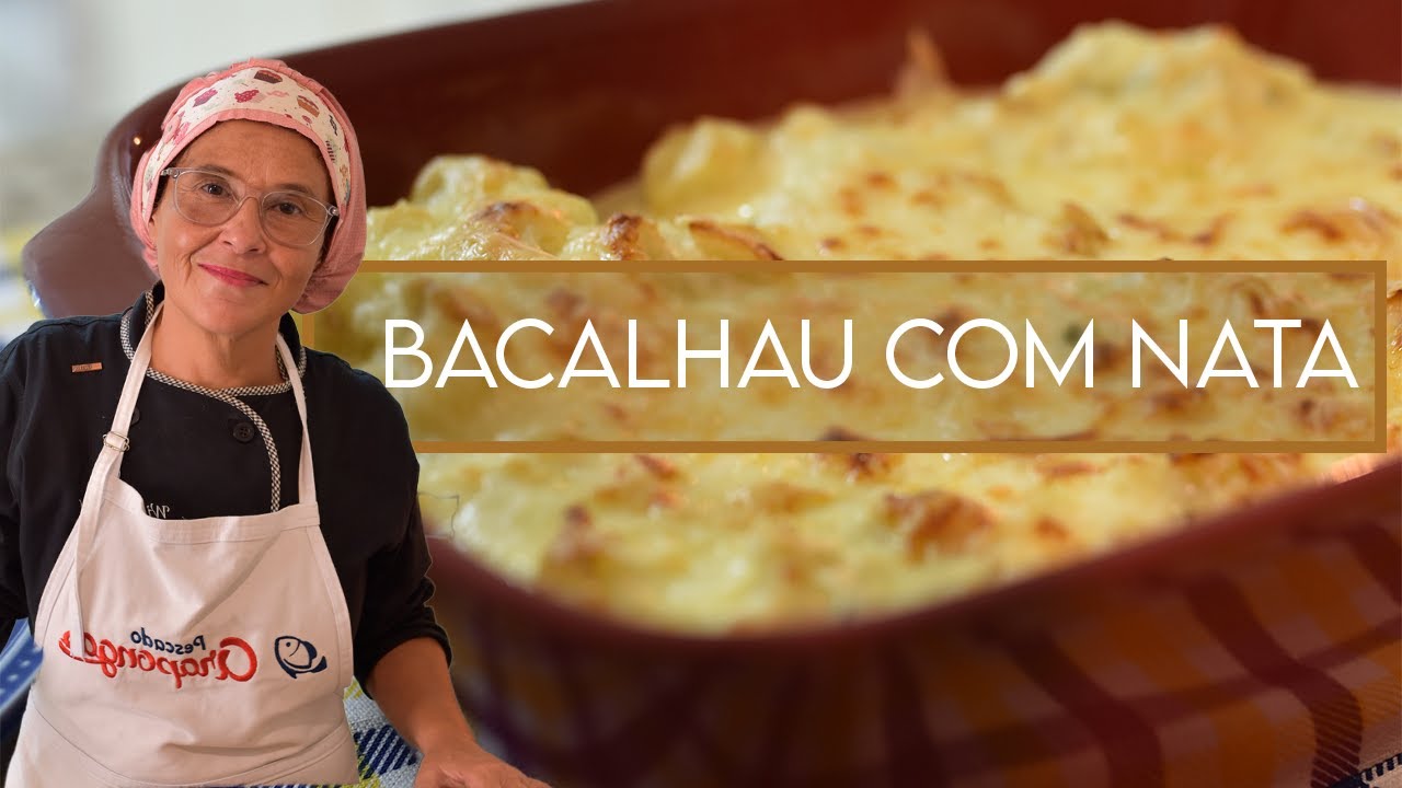 Bacalhau com natas e legumes