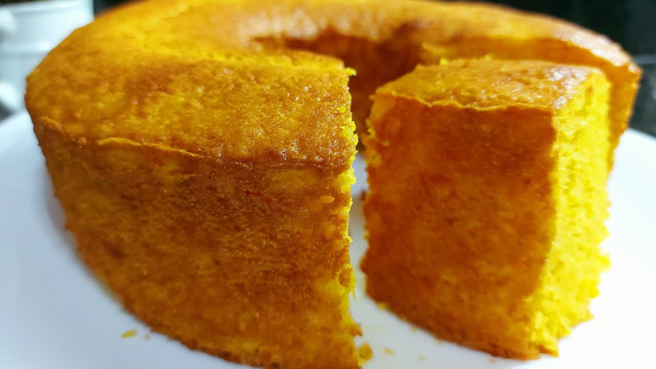 Bolo das 6 chávenas de cenoura e laranja