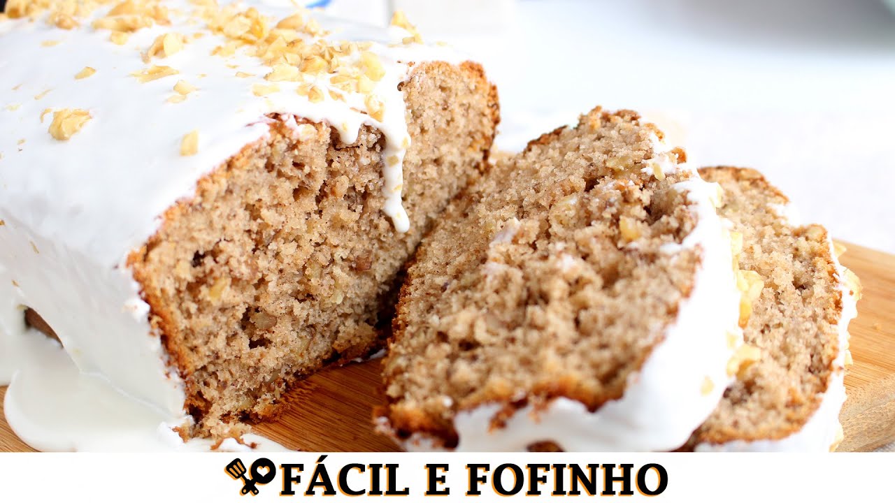 Bolo de noz fácil e rápido