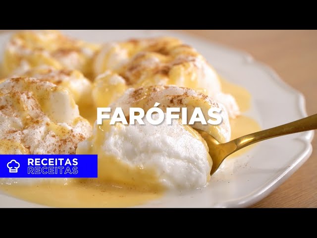 Farófias no forno com doce de ovos