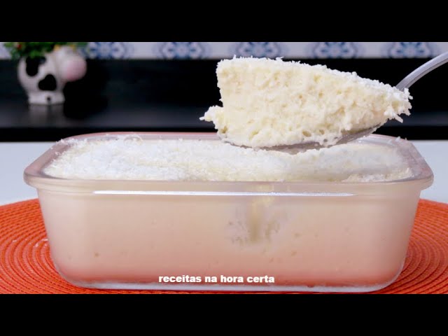 Já experimentou mousse de coco? Fica deliciosa e é bem fácil de preparar!