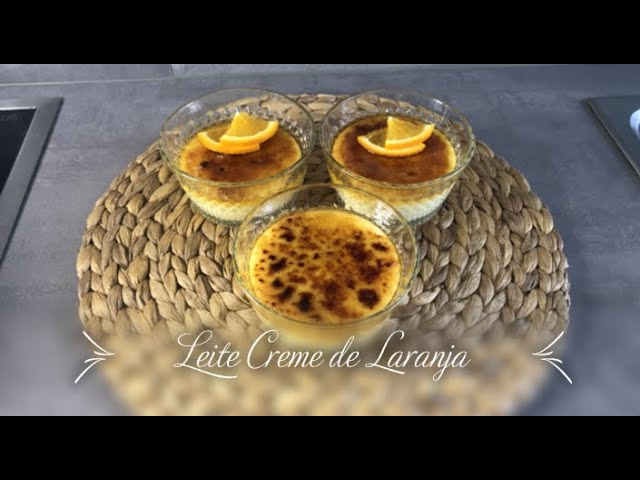 Leite-creme com laranja