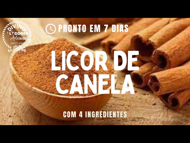 Licor de canela caseiro