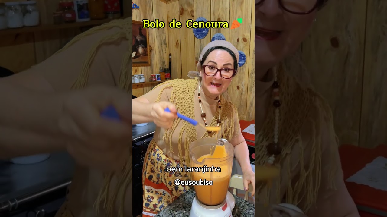 O delicioso bolo de cenoura da avó Palmira que sai sempre bem