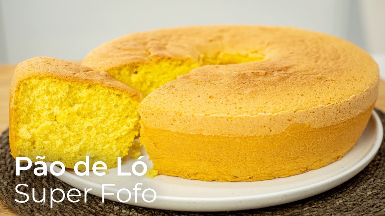 Pão de Ló simples e muito fofo