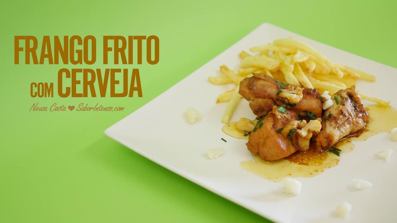 Perninhas de frango fritas com cerveja