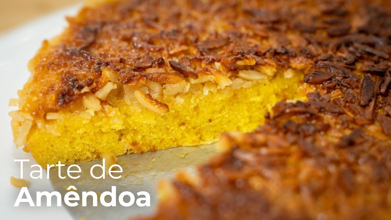 Tarte de amêndoa húmida e extremamente deliciosa