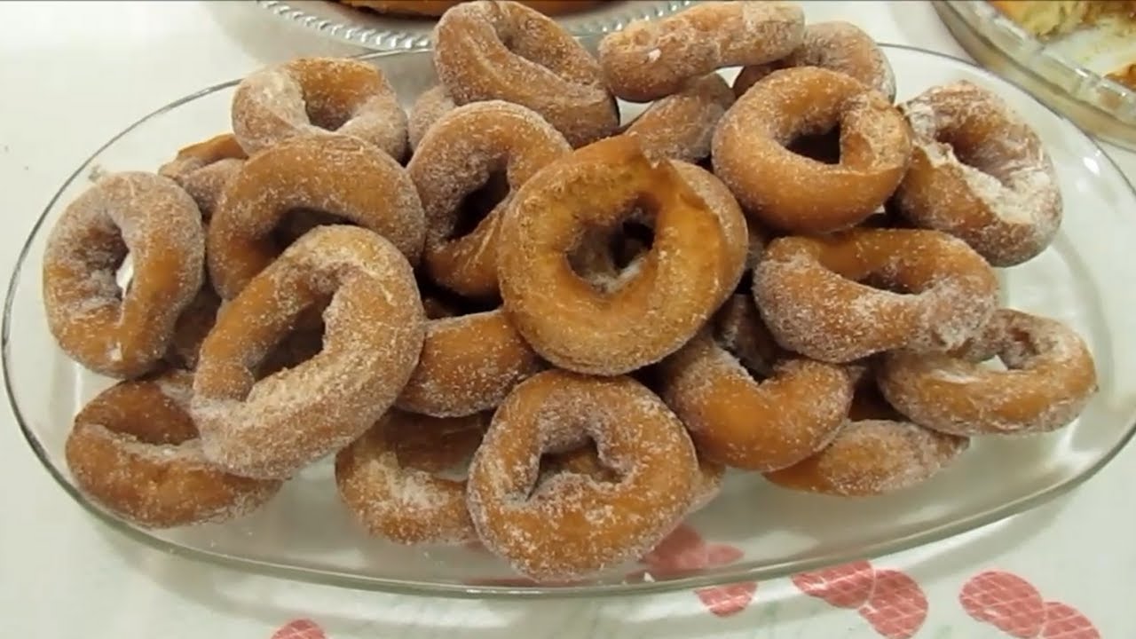 Argolinhas fritas de Natal