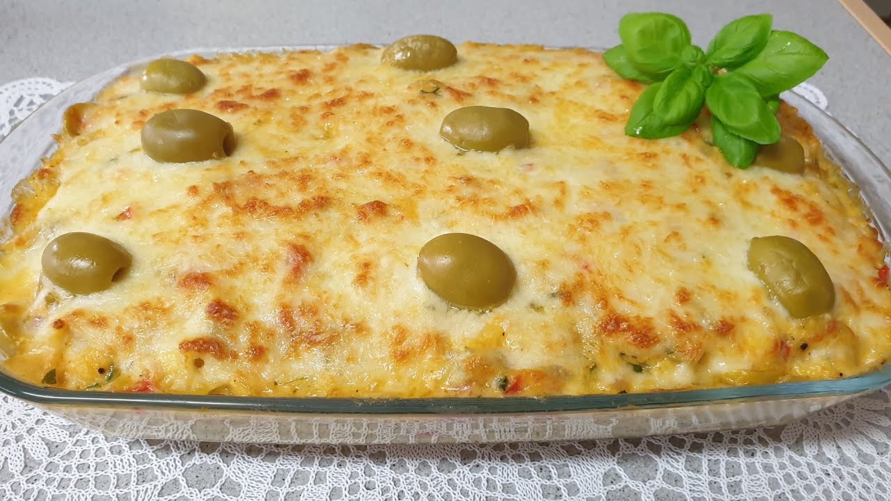 Bacalhau gratinado fácil e muito saboroso