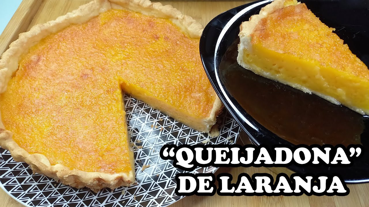 Bolo queijada de laranja