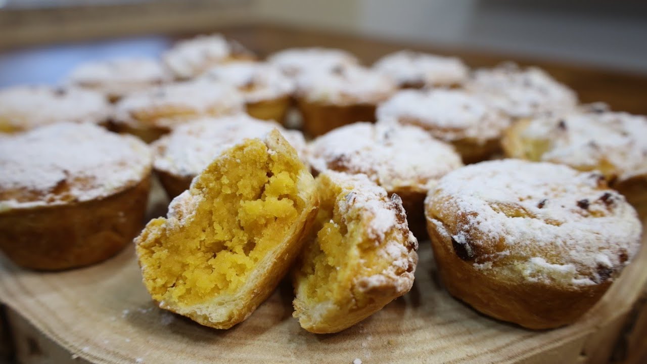 Pasteis de Feijão cremosos e cheios de sabor