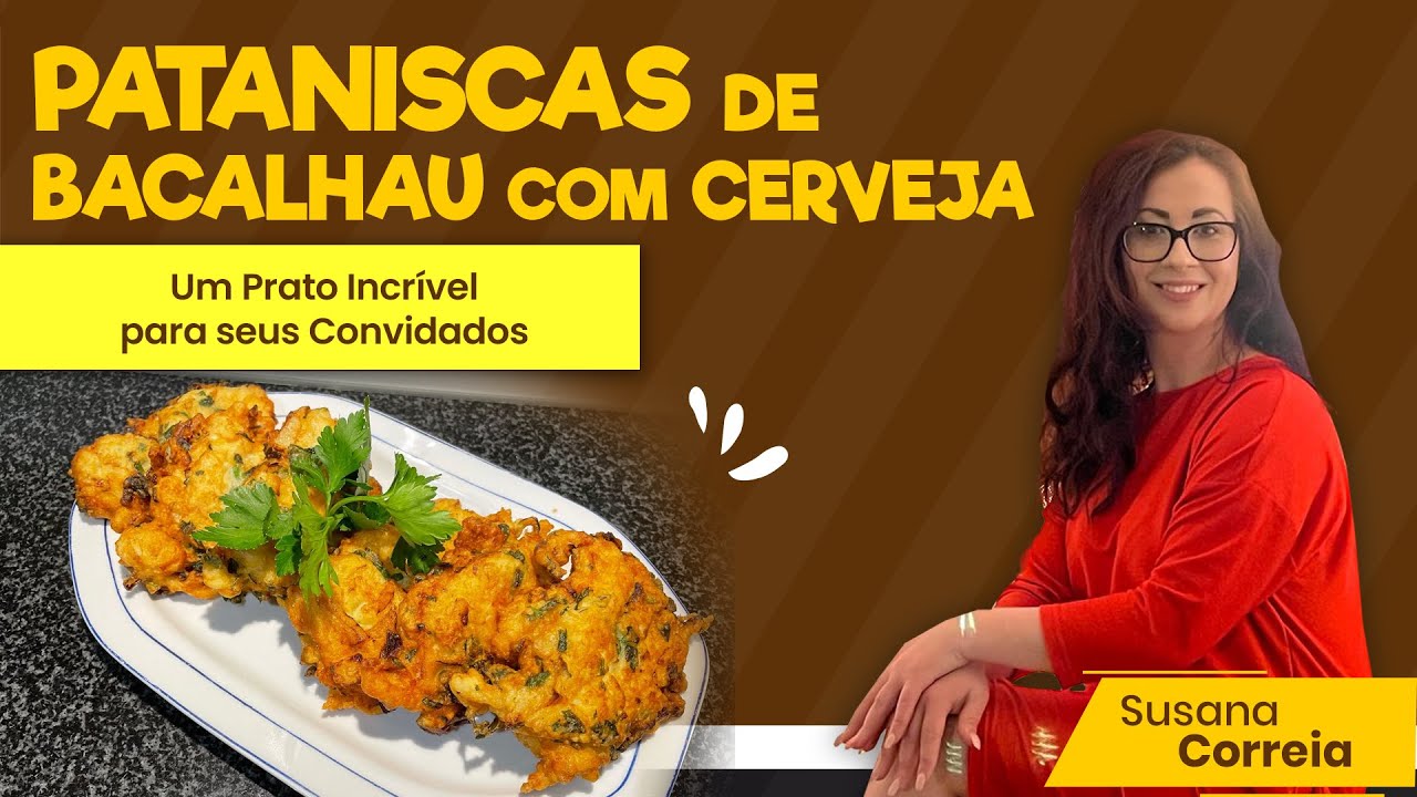 Pataniscas de peixe com cerveja á moda da sogra