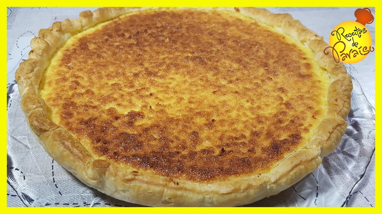 Tarte de coco e natas