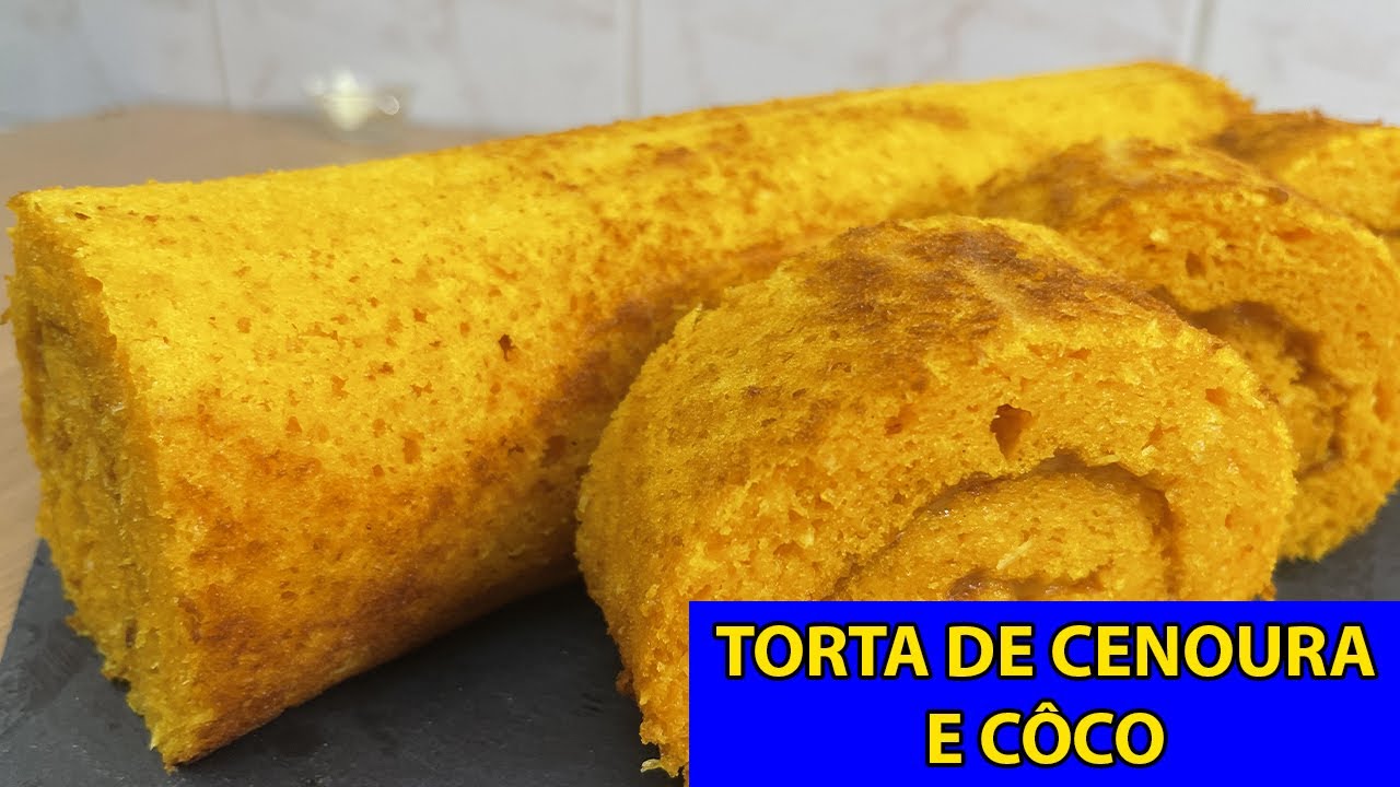 Torta de Cenoura e Coco